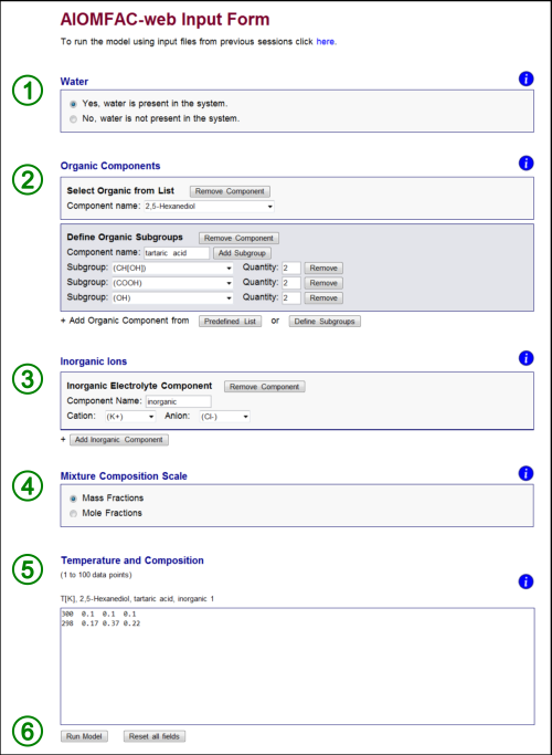 Fig. H1: AIOMFAC-web input form.