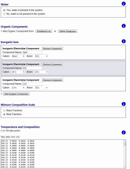Fig. H3: Example 1 input form.
